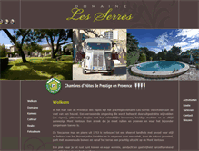 Tablet Screenshot of domaine-les-serres.com